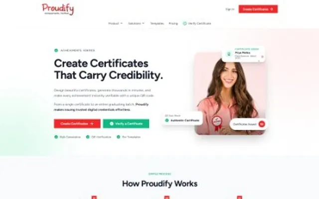 Proudify — TALL stack certificate SaaS built with Laravel and Livewire